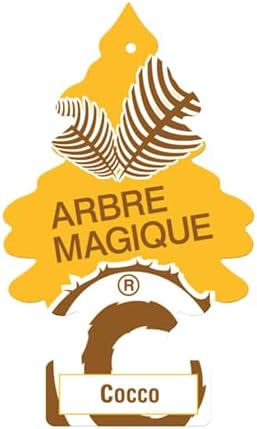  Arbre Magique Wunderbaum Lufterfrischer - Kokusnuss für Frische im Auto
| Arbre Magique 2505110 Wunderbaum Luft frisch 