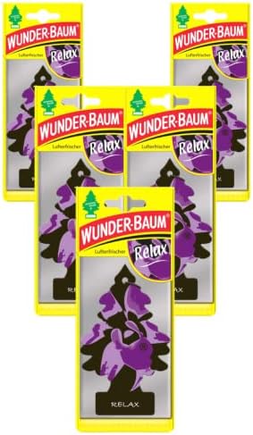 Wunder-Baum Autoduft Lufterfrischer für Relaxation 5 Stück + Stift light-tribe
